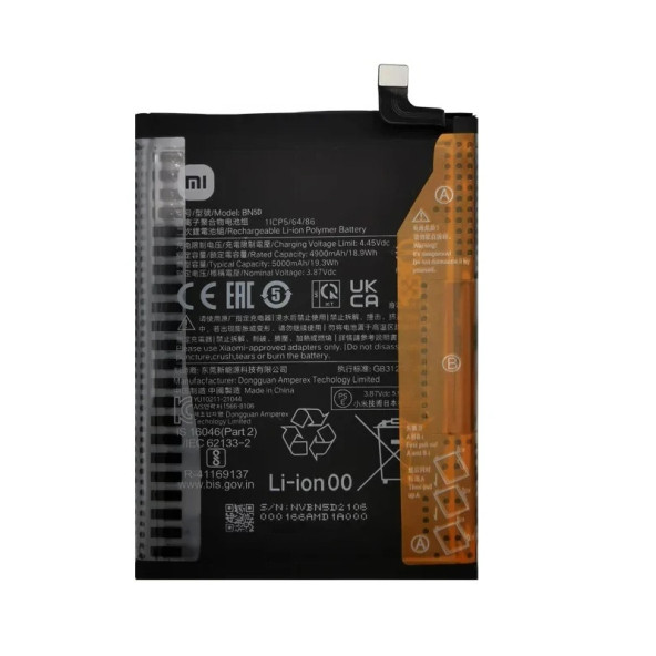 Xiaomi RedMi Note 11S Batarya RedMi Note 11 S BN5D Uyumlu Yedek Batarya 5000mAh ürün görseli 1