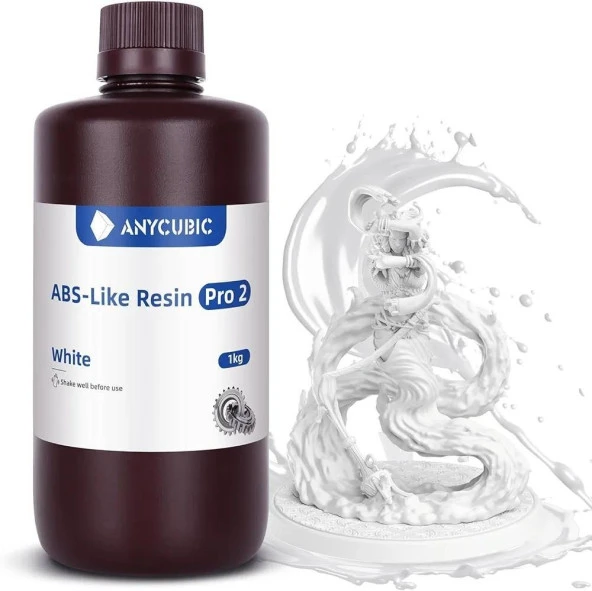 Anycubic ABS Like Resin (PRO 2) 1 Kg - Beyaz SLA ürün görseli 1