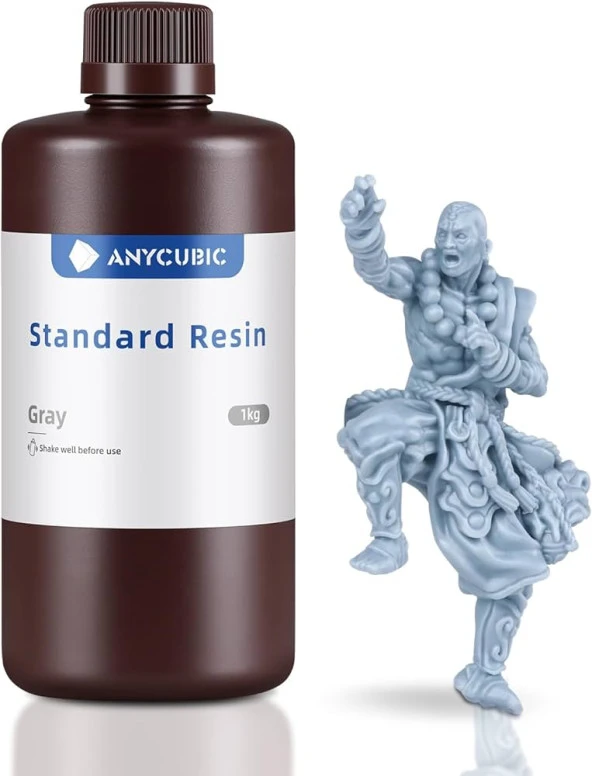 Anycubic Gri UV Standard Resin (Reçine) 1 Kg SLA ürün görseli 1