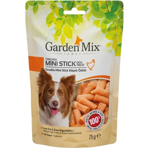 Gardenmix Tavuklu Mini Stick Köpek Ödülü 75 Gr SKT:03/2028 ürün görseli 1