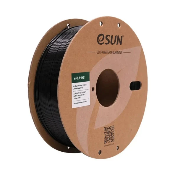 eSUN HYPER SPEED PLA-HS Filament SİYAH 1,75 mm 1 kg ürün görseli 1