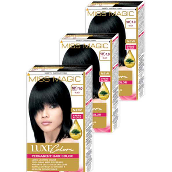 Mıss Magıc 1,0 Siyah (Black) 3lü Set Boya - Resim 3