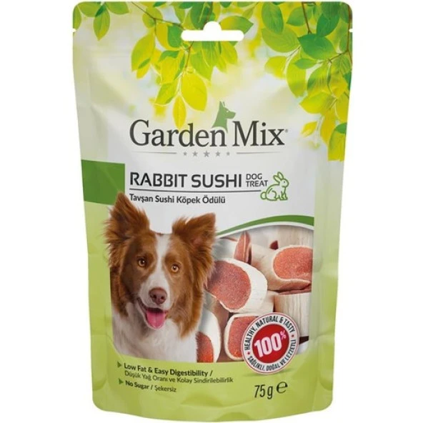 Gardenmix Tavşan Sushi Köpek Ödülü 75 Gr SKT:05/2026 ürün görseli 1