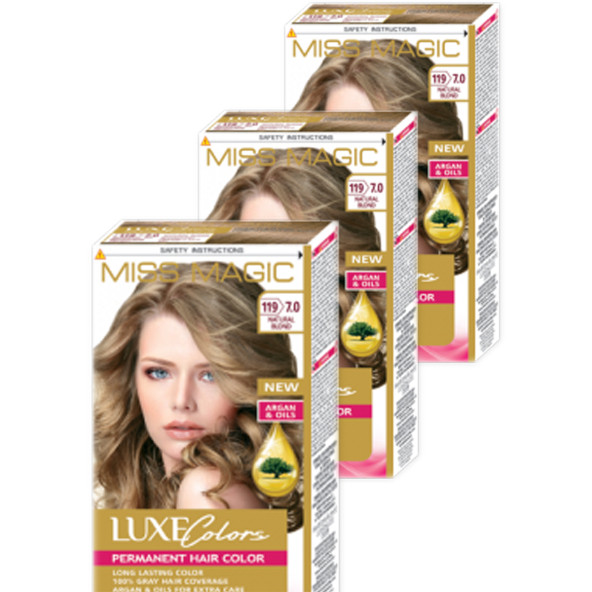 Mıss Magıc 7.0 Sarı (Natural Blond) 3 lü Set Boya - Resim 2