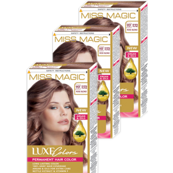Mıss Magıc 7.72 Pembe Sarı (Rose Blond) 3 lü Set Boya ürün görseli 1