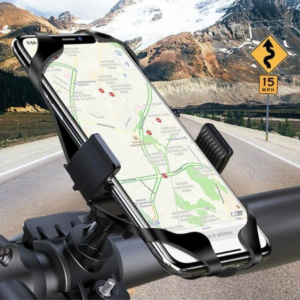 Zhltools 360 Dönerli Universal Bisiklet Telefon Tutucu - Resim 3