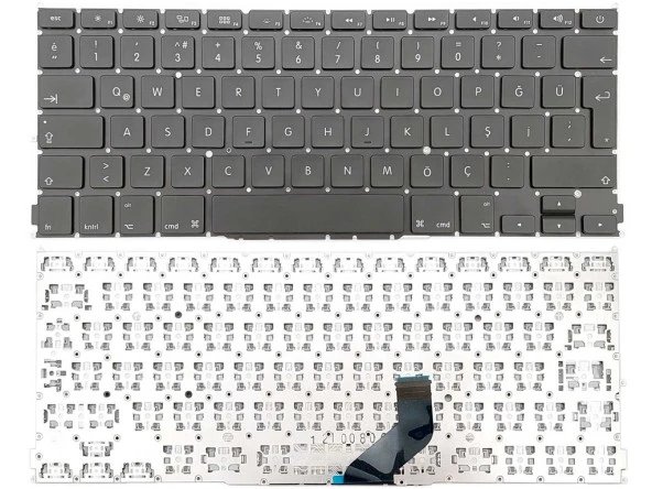 Apple MacBook Pro MD223, MD223LL/A, MD224, MD224LL/A Notebook Klavyesi - Siyah - TR / B.Enter ürün görseli 1