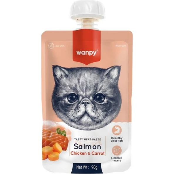 Wanpy Taze Somonlu Tavuklu Kedi Et Ezmesi 90 Gr ürün görseli 1