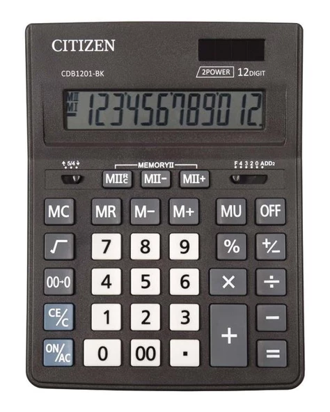 Citizen Cdb-1201Bk Büyük Hesap Makinesi ürün görseli 1
