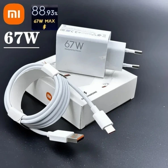 Orjinal Xiaomi Mi 11 Pro Type-C Data Kablo ve 67W 6A MYD-12-ES Hızlı Şarj cihazı 67WXIAOMI0242 ürün görseli 1