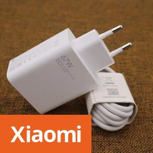 Orjinal Xiaomi Redmi 10 Type-C Data Kablo ve 67W 6A MYD-12-ES Hızlı Şarj cihazı 67WXIAOMI0605 ürün görseli 1
