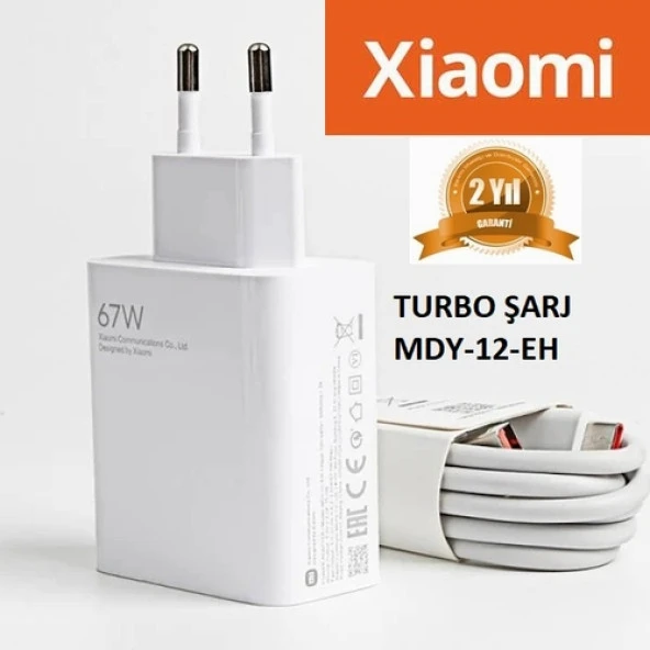 Orjinal Xiaomi Mi 14 Ultra Type-C Data Kablo ve 67W 6A MYD-12-ES Hızlı Şarj cihazı 67WXIAOMI0710 ürün görseli 1