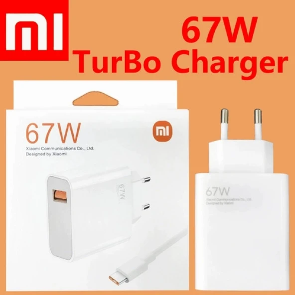 Orjinal Xiaomi Redmi Mi Type-C Data Kablo ve 67W 6A MYD-12-ES Hızlı Şarj cihazı 67WXIAOMI1070 ürün görseli 1