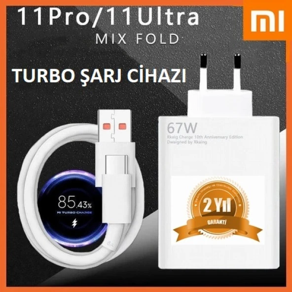 Orjinal Xiaomi Redmi Note 9 Pro Type-C Data Kablo ve 67W 6A MYD-12-ES Hızlı Şarj cihazı 67WXIAOMI1208 ürün görseli 1