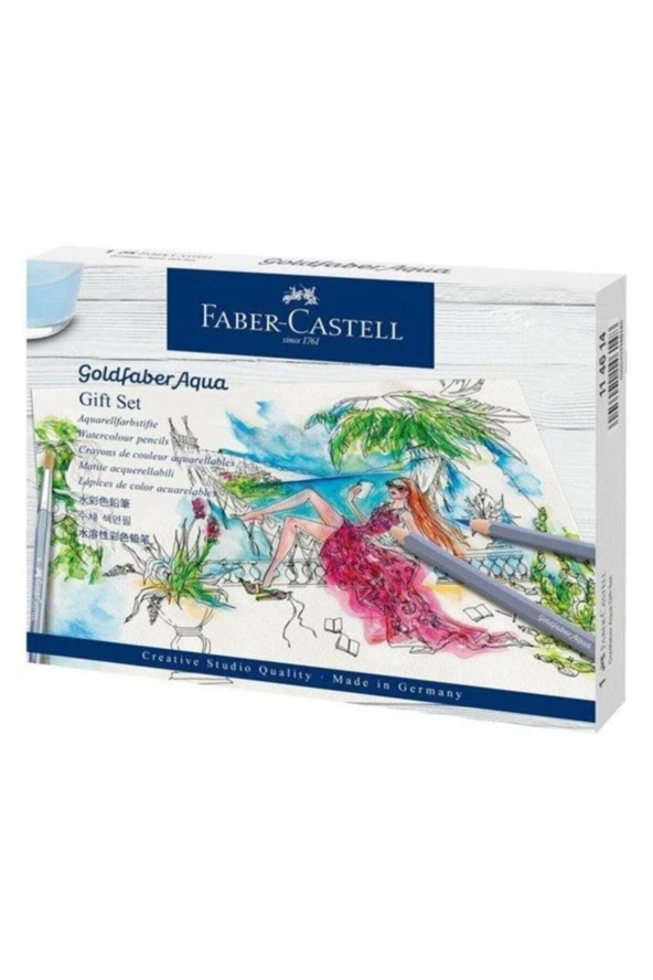 Faber-Castell Goldfaber Aqua Boya Kalemi 18'li Profesyonel Çizim Seti ürün görseli 1