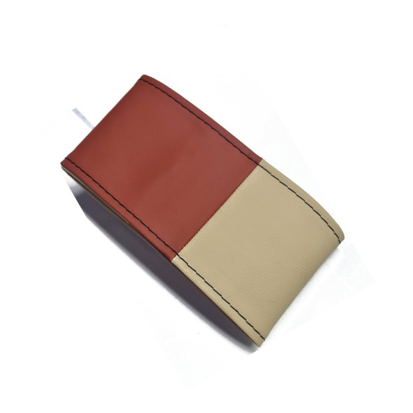 Universal Kamyon Tır Otobüs Dikmeli Direksiyon Kılıfı Soft Kahve-Bej 45-10.5cm ürün görseli 1