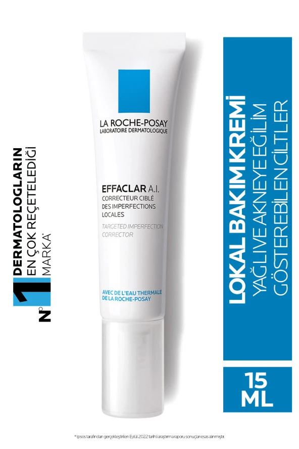 La Roche Posay Effaclar A.i Lokal Olarak Beliren Sivilcelere Karşı Düzeltici Bakım Kremi 15ml ürün görseli 1