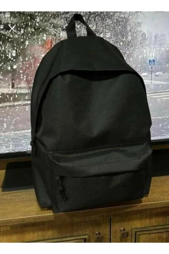 Unisex Siyah Günlük Okul Seyahat Kurs Sırt Çantası ürün görseli 1