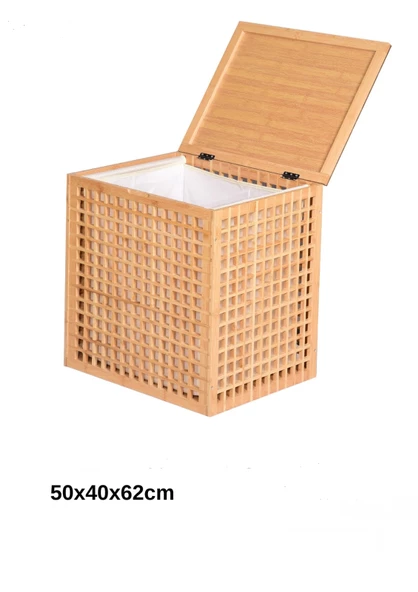 PANALI  PNL-B9190 AHŞAP ÇAMAŞIR SEPETİ (DEMONTE) - Resim 2