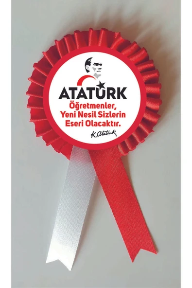 yıldızkurdelaankara 24 KASIM ÖGRETMENLER GÜNÜ SATEN KOKART ROZET 10ADET ürün görseli 1