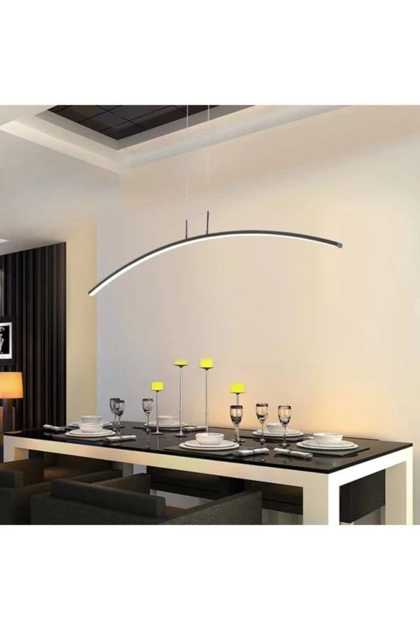 Livora Lighting Uzay Siyah Masa Üstü Led Sarkıt Avize ürün görseli 1