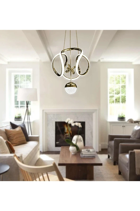 Livora Lighting Angel Modern Sarkıt 3 Kademeli Şeker Toplu Led Avize ürün görseli 1