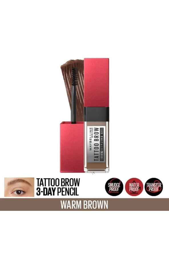Maybelline New York  Brow 36h Gel 260 Deep Brown ürün görseli 1