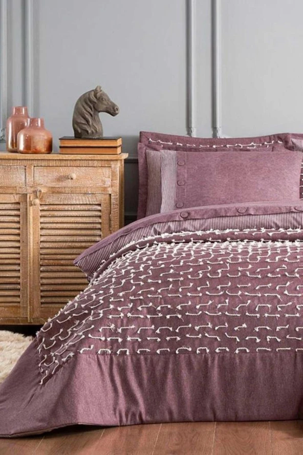 Özdilek Çeyiz Seti Naturel Deco Rose - Resim 4