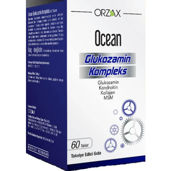 Orzax Ocean Glukozamin Kompleks 60 Tablet ürün görseli 1