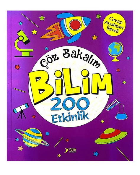 Çöz Bakalım 200 Bilim Etkinlik Kitabı Yuva Yayınları ürün görseli 1