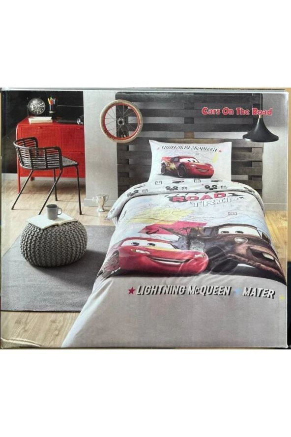 Özdilek Dsny Ranforce Nevresim Takımı TK.Cars On The Road Gri ürün görseli 1