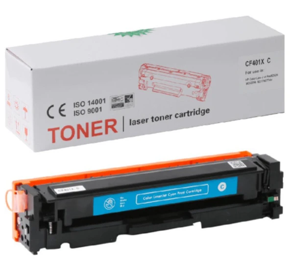 HP Uyumlu CF401X (201X) & CANON Uyumlu CRG-045HK Toner Mavi ürün görseli 1