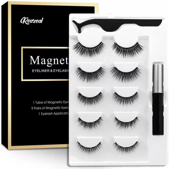 Reazeal. Manyetik Kirpikler ve Manyetik Eyeliner Seti ürün görseli 1