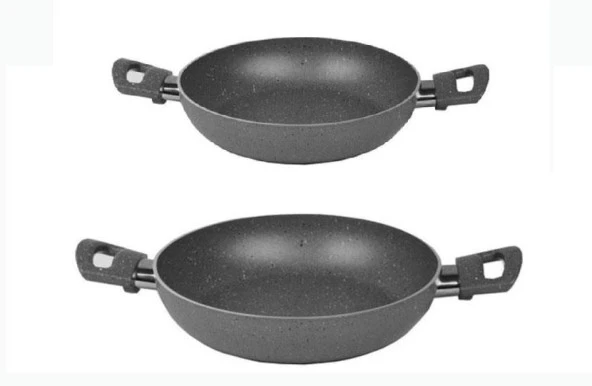 Mehtap Granit Sahan Seti 24 CM ve 22 CM ürün görseli 1