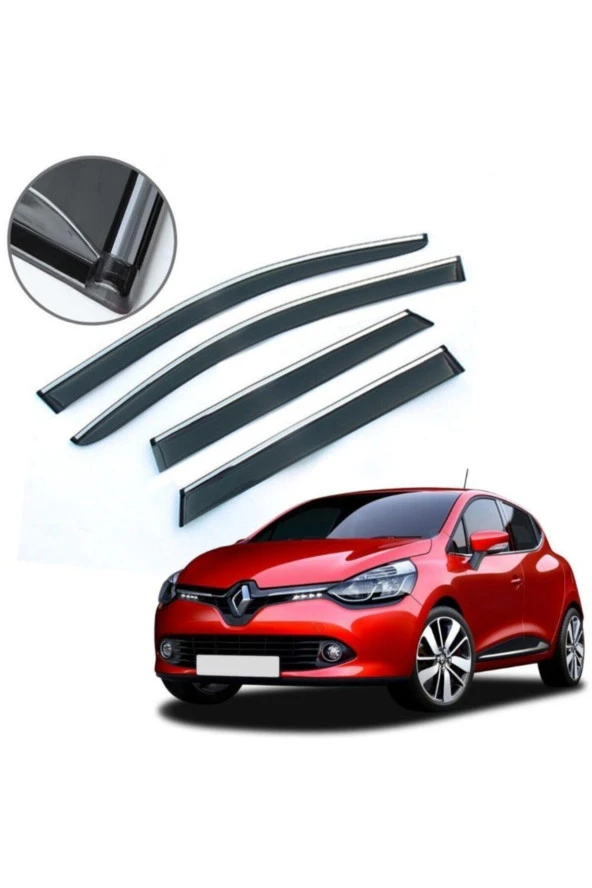 Renault Clio 4 Hb Krom Çıtalı Cam Rüzgarlığı ürün görseli 1