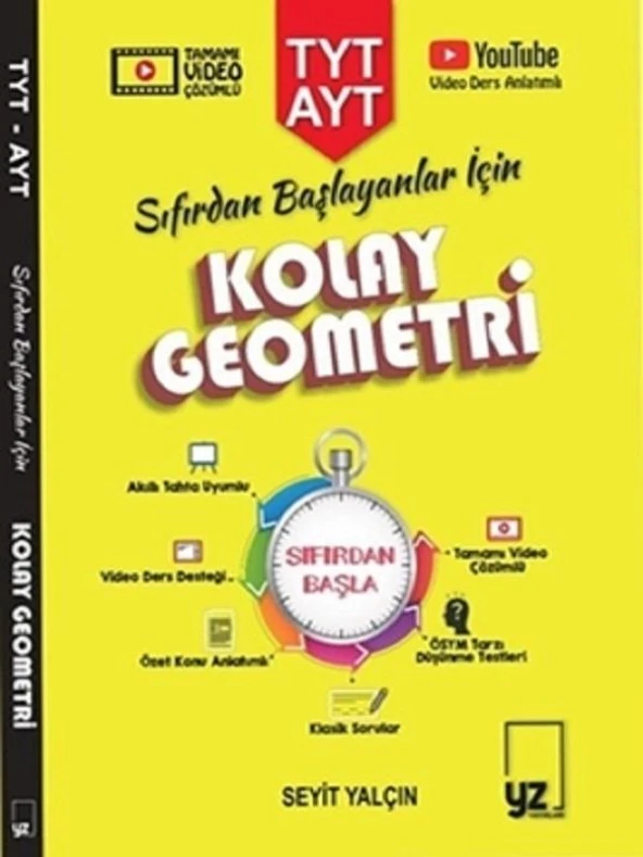 YZ Yayınları TYT - AYT Sıfırdan Başlayanlar İçin Kolay Geometri ürün görseli 1