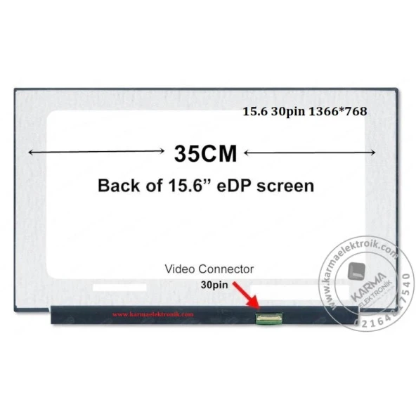 Casper Nirvana S500.1021-8D50R-G Notebook Lcd Ekran, Panel HD 1366*768P Ver.1 ürün görseli 1