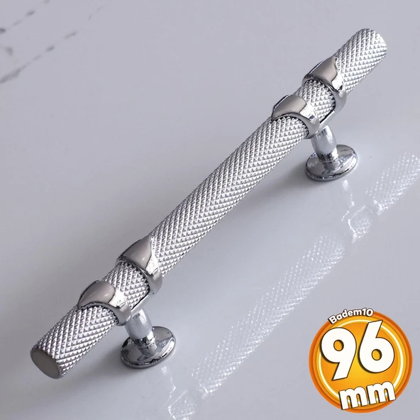 Burç Kulp 96 mm Krom Renk Mobilya Mutfak Çekmece Dolabı Dolap Kulpları Kapak Kulpu Kulbu Metal ürün görseli 1