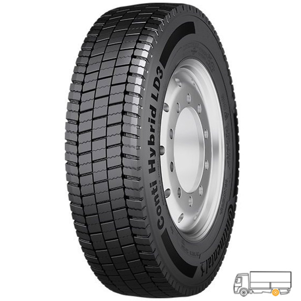 Continental 265/70 R17.5 139/136M Conti Hybrid Ld3 Eu Lrg 14 Pr 3Pmsf  2023 Üretim M+S 4 Mevsim ürün görseli 1