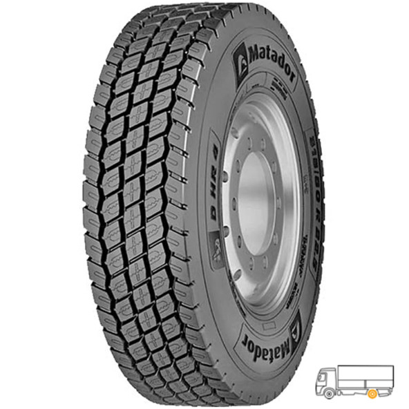 Matador 245/70 R17.5 136/134M D Hr 4 Eu Lrg 14Pr  3Pmsf  2022 Üretim M+S 4 Mevsim ürün görseli 1