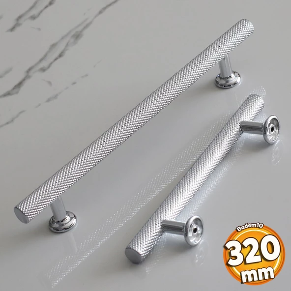 Doruk Kulp 320 mm Krom Renk Mobilya Çekmece Mutfak Dolabı Dolap Kulpları Kapak Kulpu Kulbu Metal ürün görseli 1