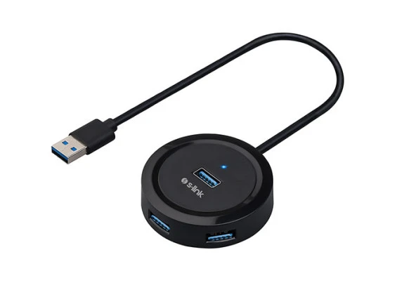 S-link Swapp SW-U300 4 Port Usb 3.0 Gri Usb Hub ürün görseli 1