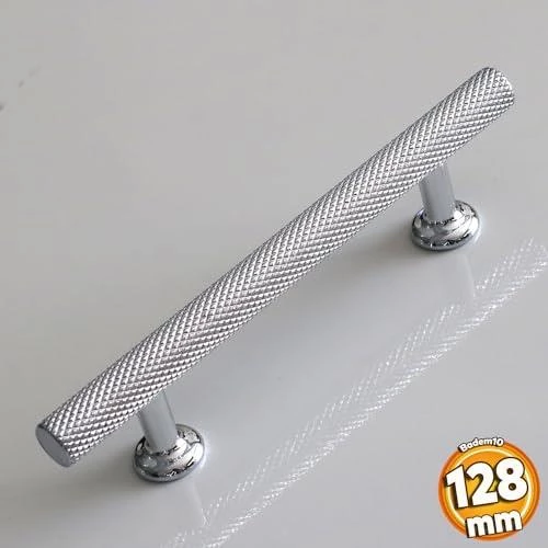 Doruk Kulp 128 mm Krom Renk Mobilya Mutfak Çekmece Dolabı Dolap Kulpları Kapak Kulpu Kulbu Metal ürün görseli 1