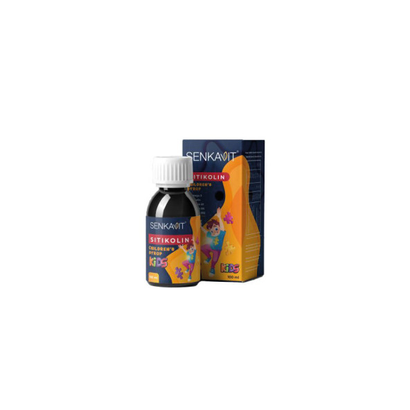 Senkavit Kids Sitikolin + Omega 3 + Vitamin B1 +B6 + B12 içeren 100 Ml Şurup ürün görseli 1