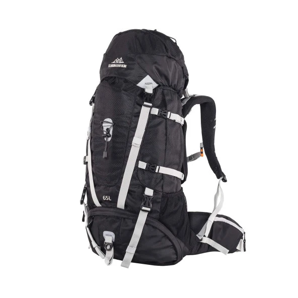 QuickUP Hiking Sırt Çantası 65 Litre-SİYAH-GRİ ürün görseli 1