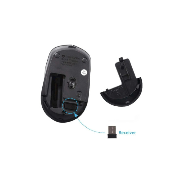 Hp S1000 Plus Kablosuz Sessiz Mouse Siyah - Resim 2