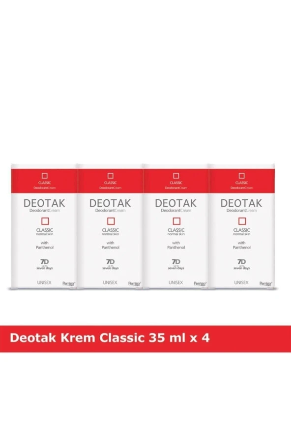 Deotak Krem Deodorant Classic X 4 ürün görseli 1