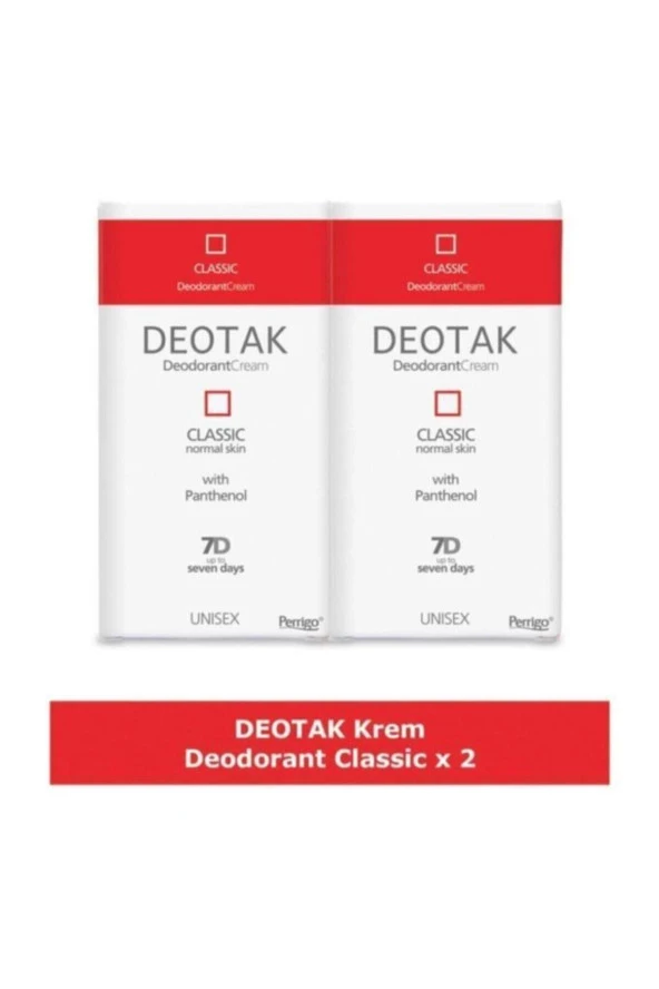 Deotak Classic Krem Deodorant 35 ml 2 Adet ürün görseli 1