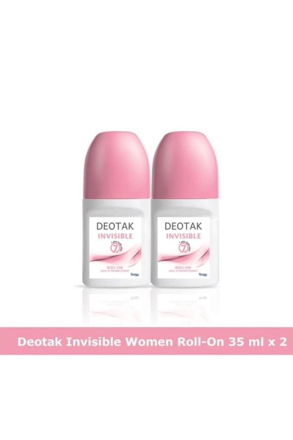 Deotak Insivible Roll-on Deodorant 35 Ml X 2 ürün görseli 1