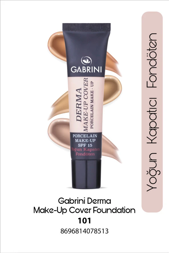 GABRİNİ Fondöten - Derma Make-up Cover Foundation 101 8696814078513 ürün görseli 1